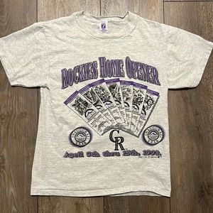 RARE VINTAGE - Colorado Rockies Inaugural Season Opening Tee - Men’s M